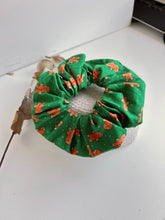 Load image into Gallery viewer, Green gingerbread man Scrunchie
