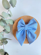 Load image into Gallery viewer, Large &#39;Bluebell&#39; Linen Bow
