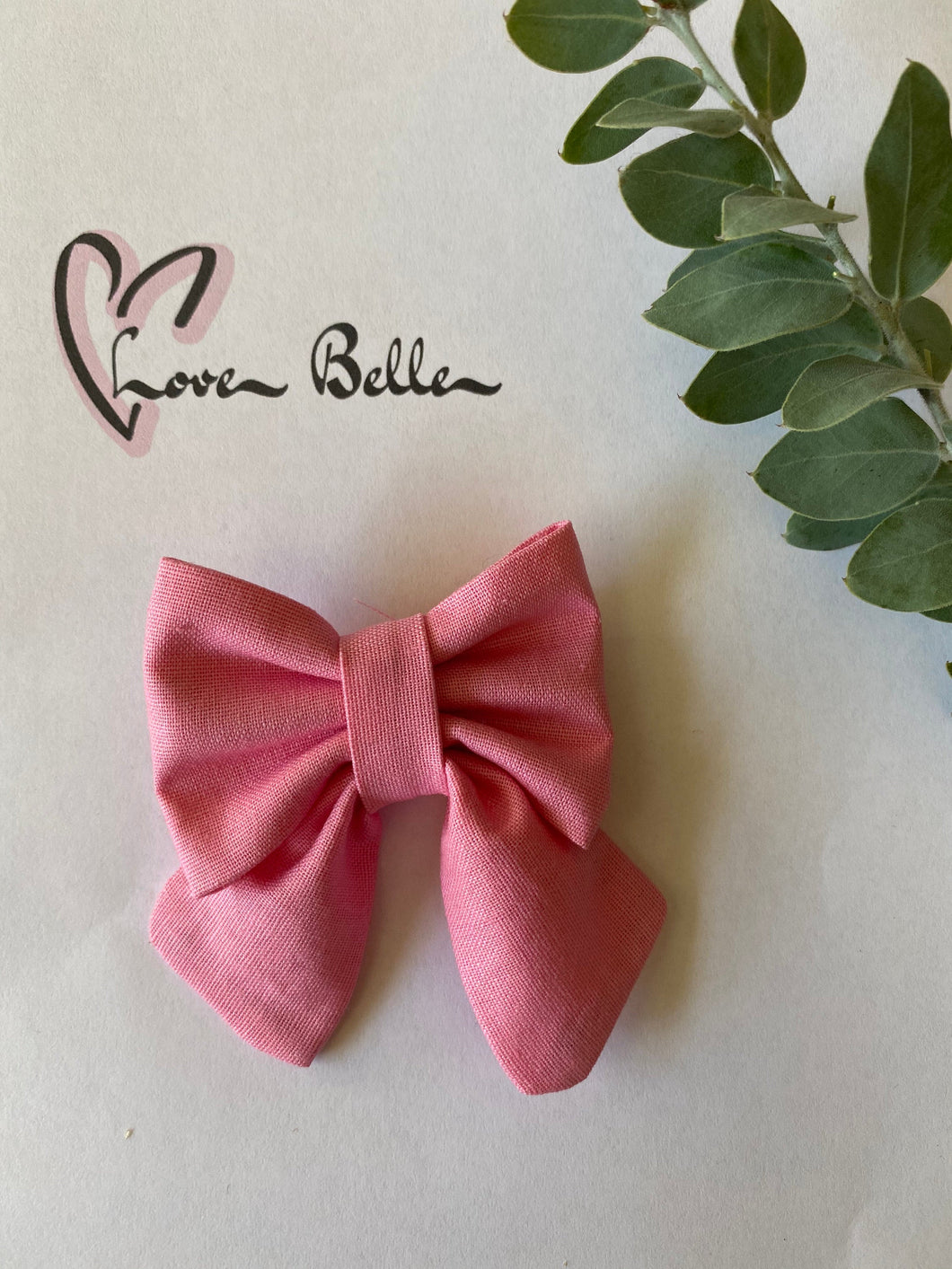 Large Pink 'Sorbet' Cotton bow