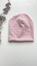 Load image into Gallery viewer, Pink gingham Beanie
